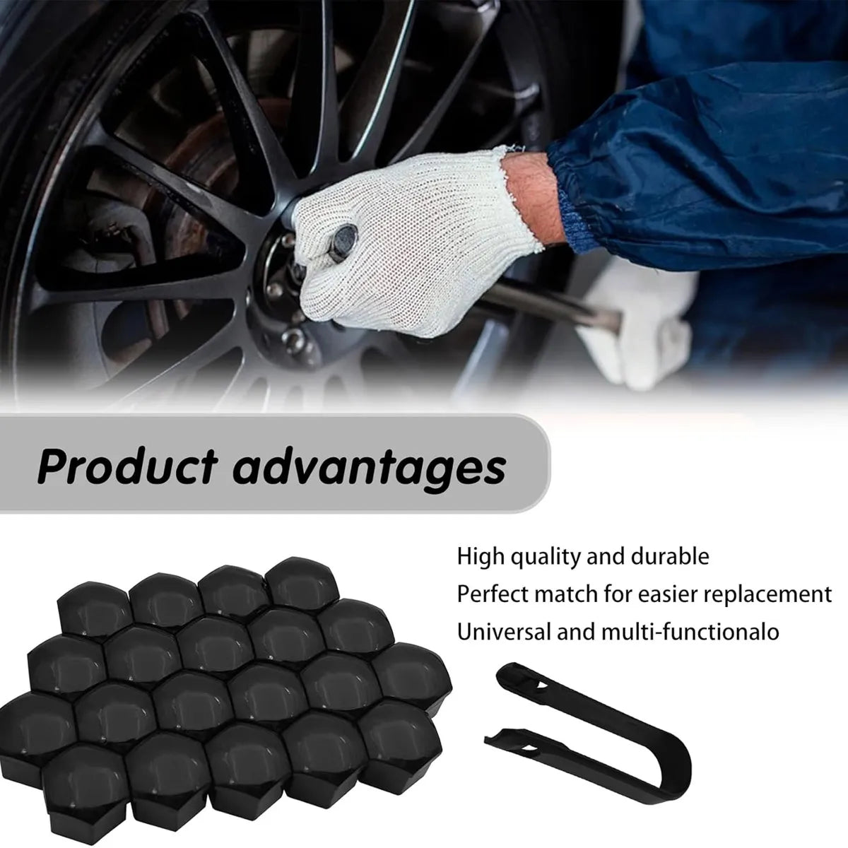 Car Wheel Nut Cover 20 Pieces (17mm/19mm/21mm) - NeoBYD