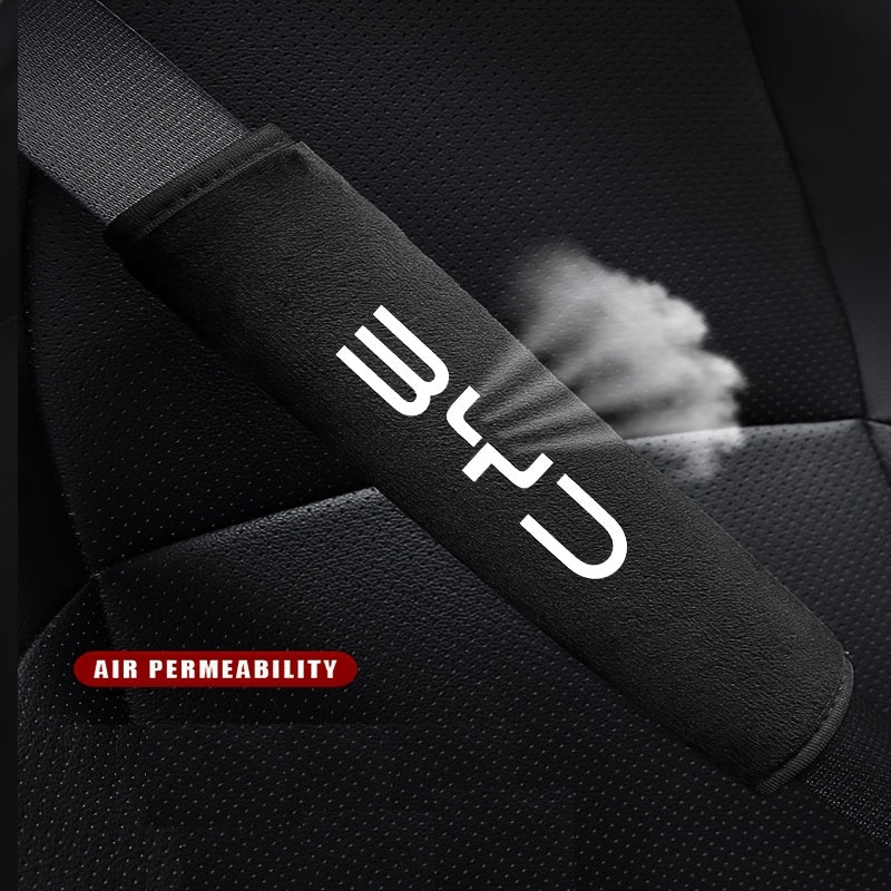 Safety Belt Shoulder Pads Made from Soft And Comfortable Plush Fabric For BYD - NeoBYD