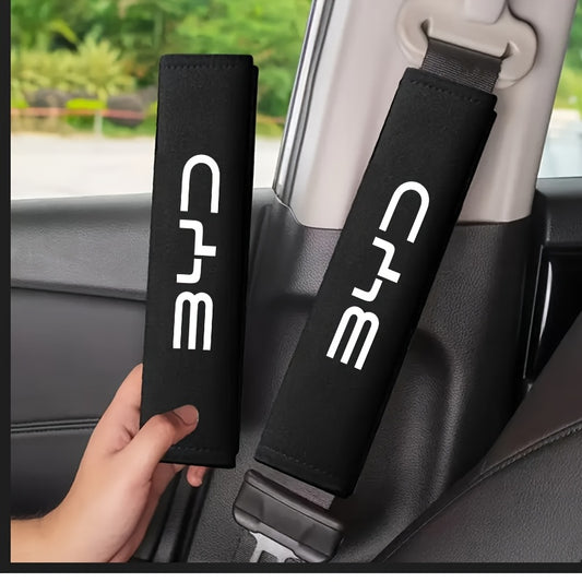 Safety Belt Shoulder Pads Made from Soft And Comfortable Plush Fabric For BYD - NeoBYD